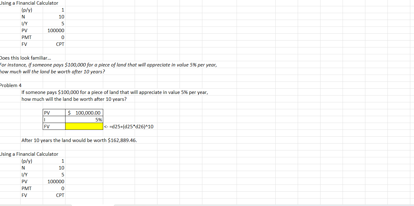  Jsing a Financial Calculator Does this look familiar... For instance, if