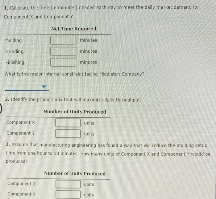 metal components used in medical equipment (Component X and Component Y). The