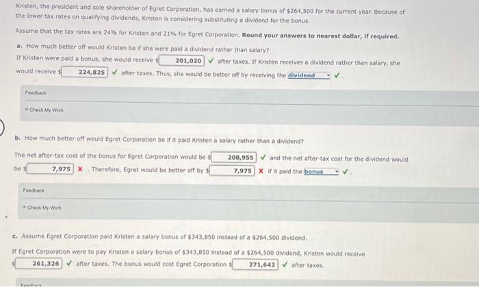 i need help in B can someone please help me! Kristen, the