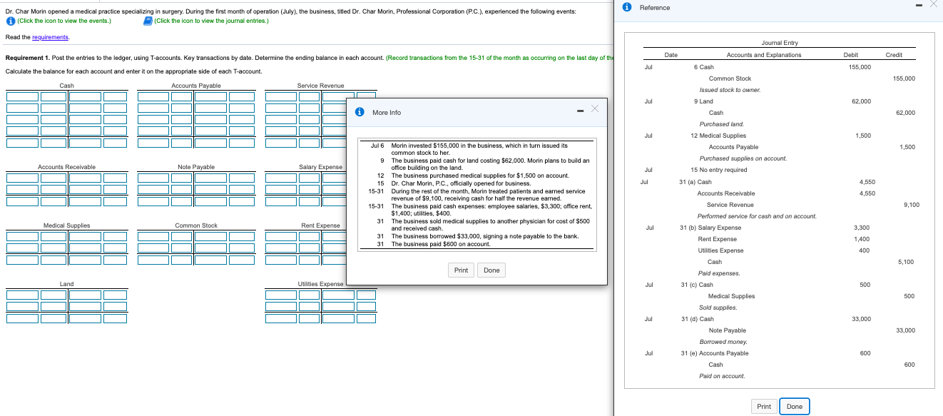 Reference Dr. Char Morin opened a medical practice specializing in surgery.