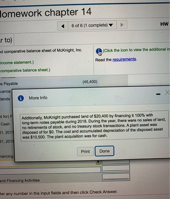 132,700 Cash Flows from Investing Activities: Cash Payment for Acquisition of Plant