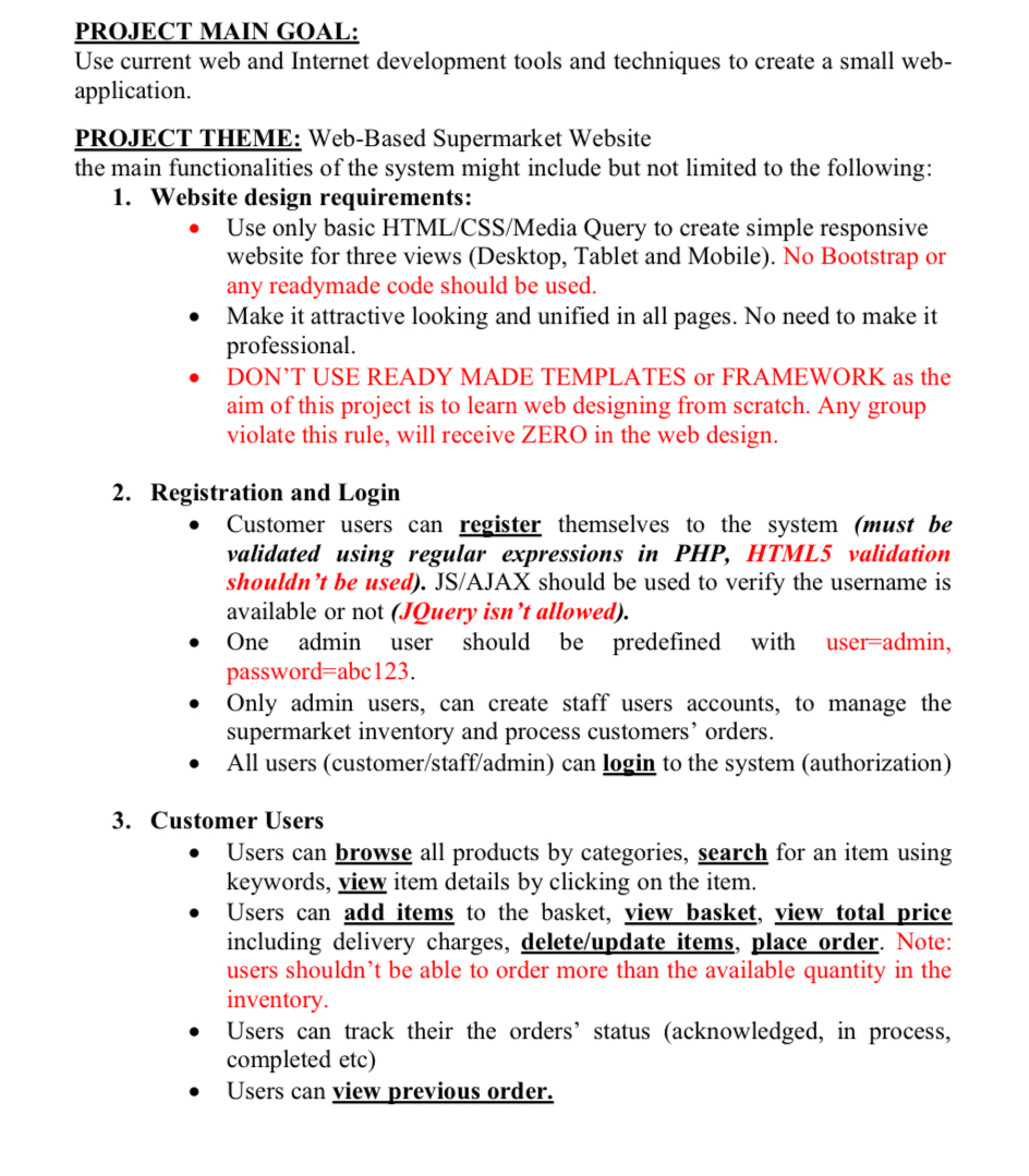  PLEASE provide full code for number 2 PROJECT MAIN GOAL: Use