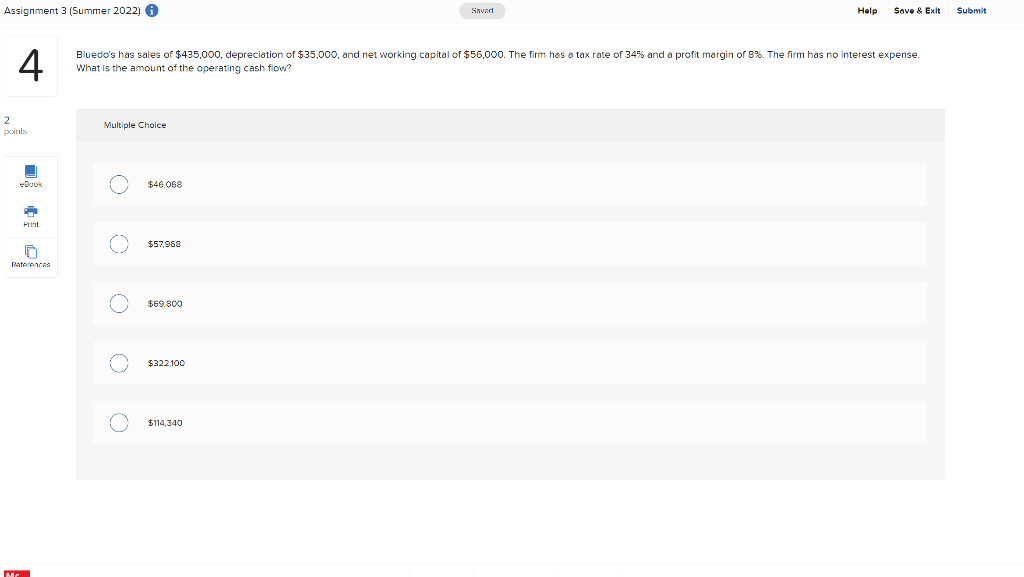 Assignment 3 (Summer 2022) Savad Help Save & Exit 4 Bluedo's