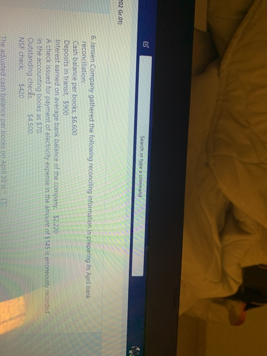  Search or type a command 202 Gr.01) 6. Jansen Company gathered