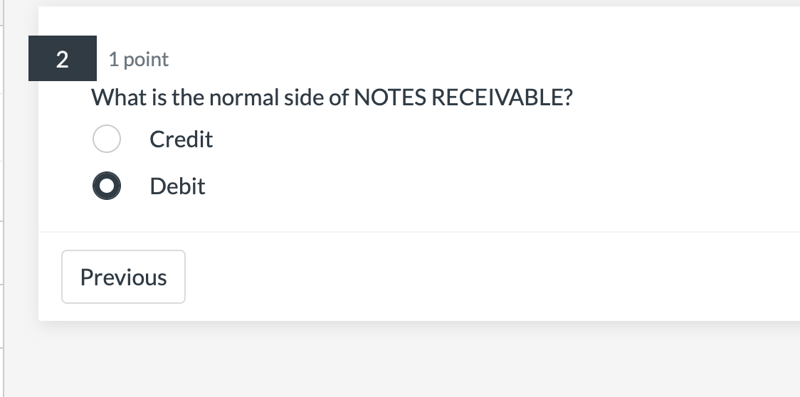 normal side for BUILDING IMPROVEMENTS? Credit Debit 1 point What is the