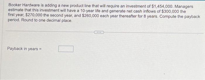  Booker Hardware is adding a new product line that will require