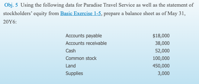 information from basic exercise 1-5 Beginning balance = 360,000 Net income