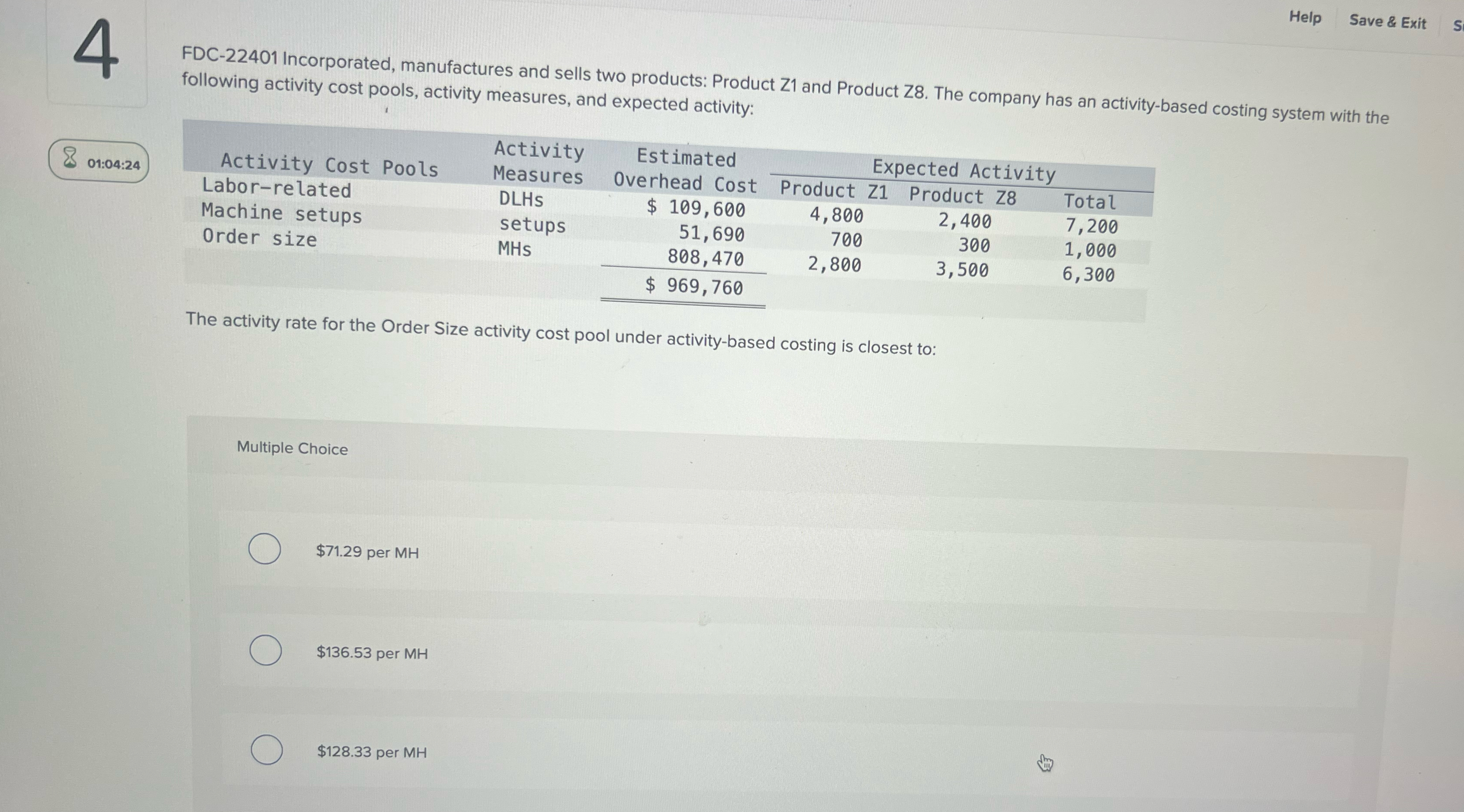  4 Help Save & Exit FDC-22401 Incorporated, manufactures and sells two