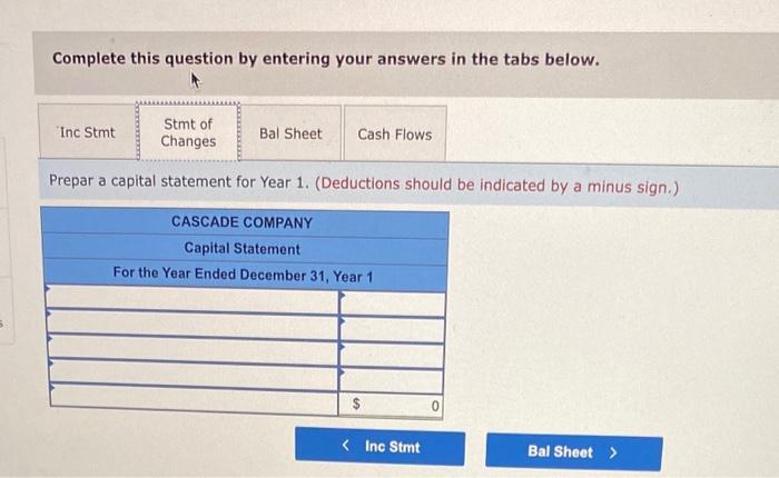 information applies to the questions displayed below.] Cascade Company was started on