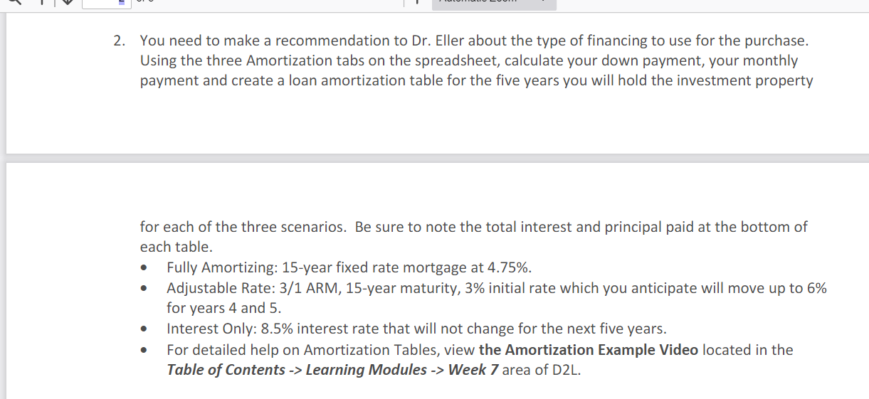 Wildcat Investment Company, LLC decided to purchase the investment property at 2912