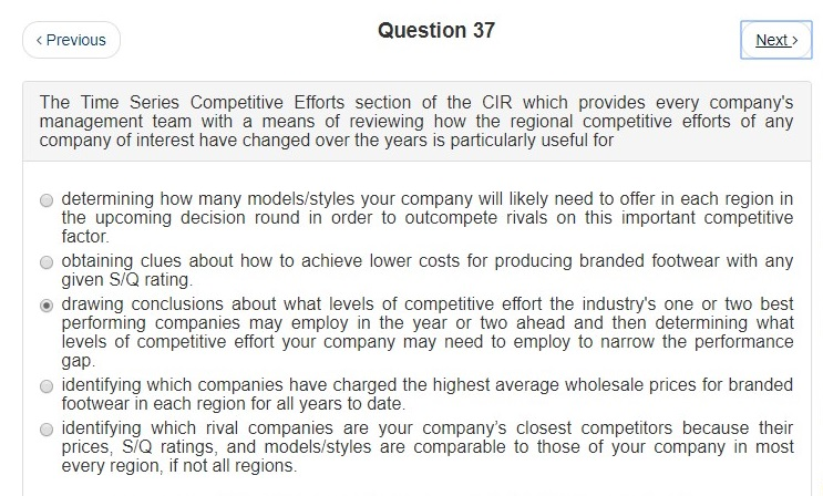 Supplemental information to help answer question number 36. Supplemental information to help