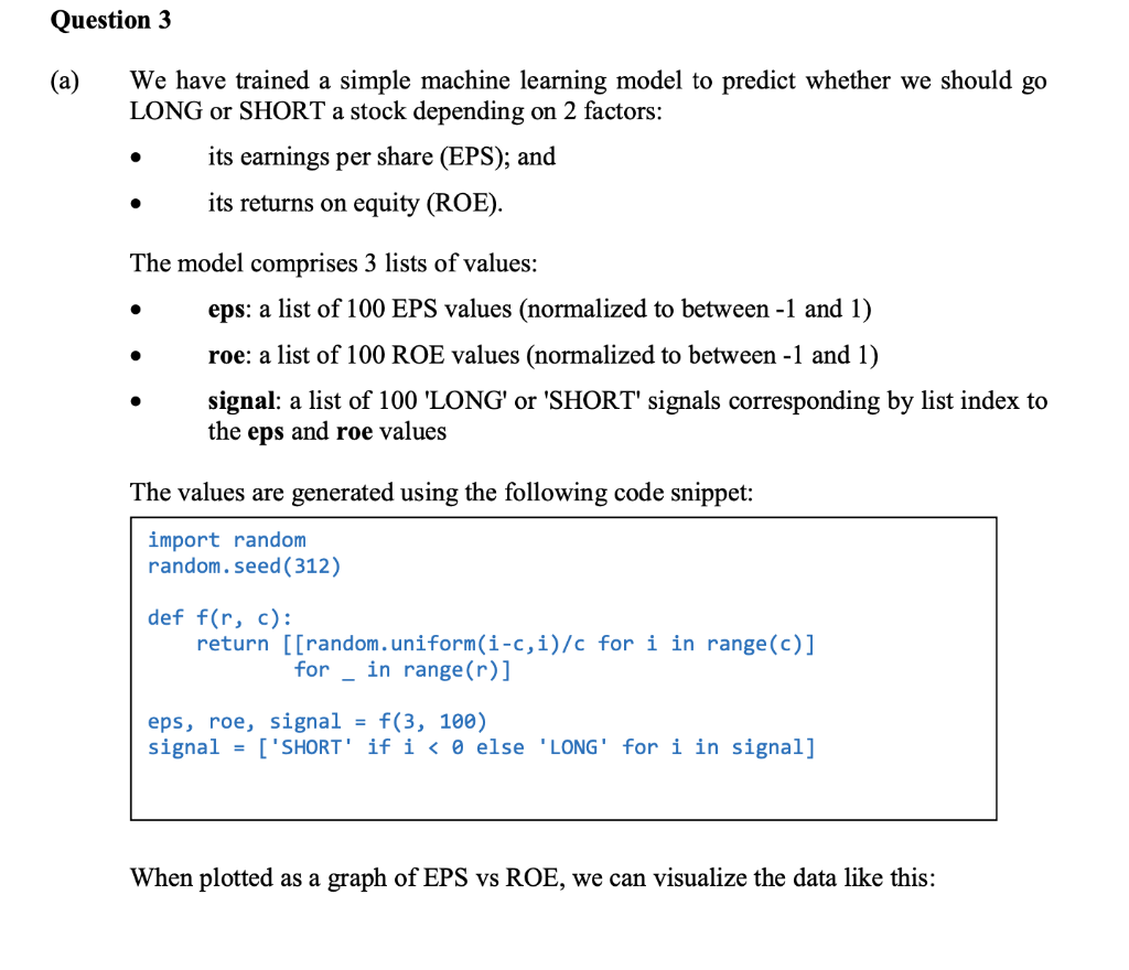  We have trained a simple machine learning model to predict whether