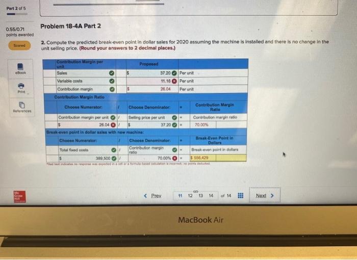 18-4A Break-even analysis; income targeting and forecasting LO C2, P2, A1 [The
