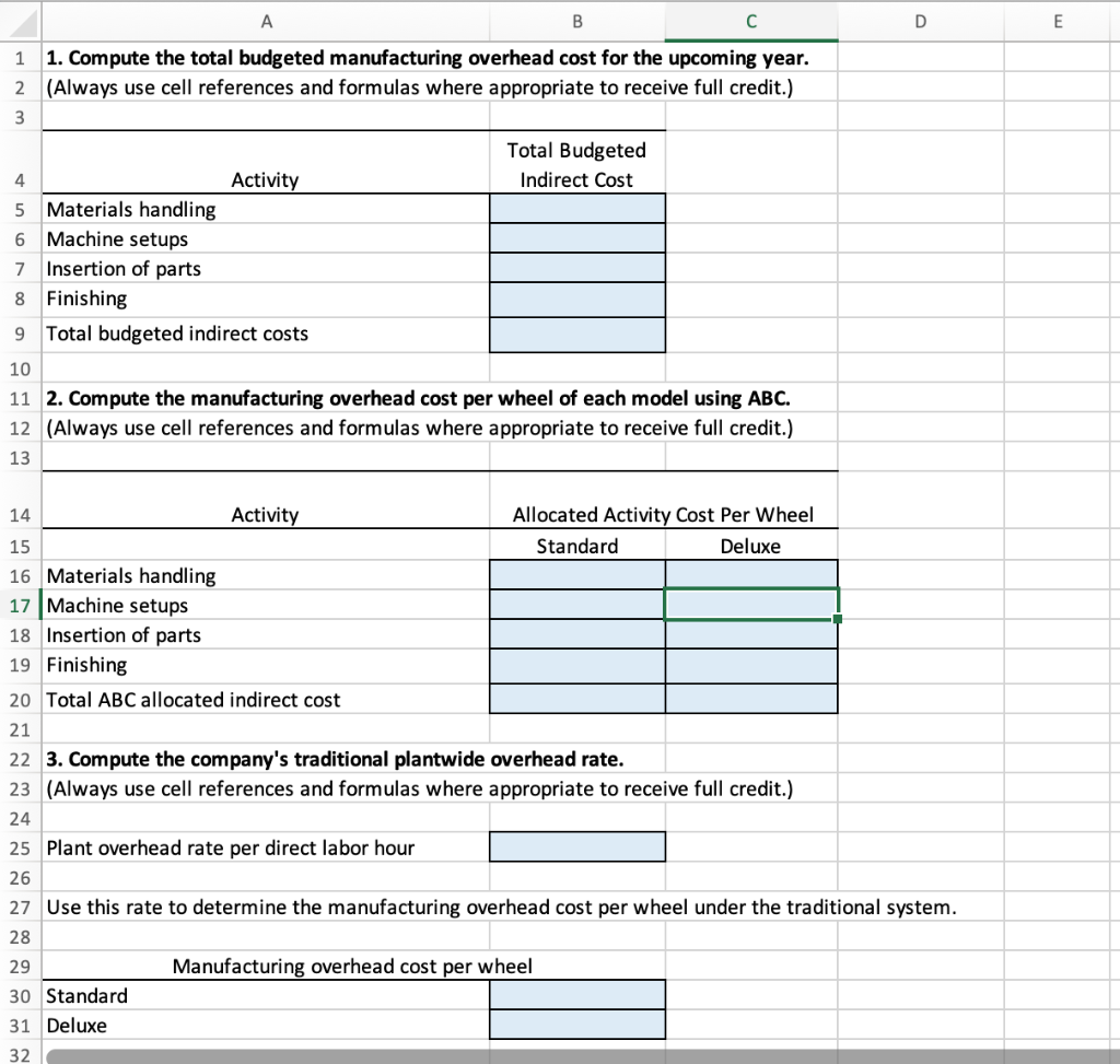 Costs of Quality 2 Use ABC to allocate manufacturing overhead Several years