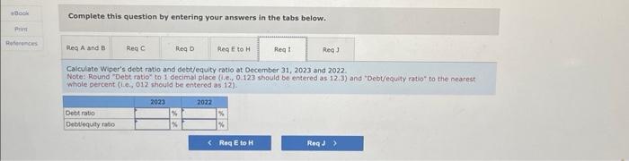 Income Statement and Other Data For the Years Ended December 31, 2023