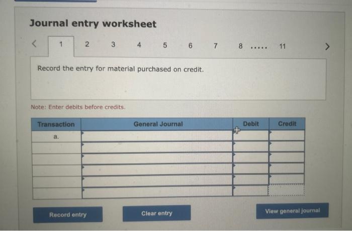 cost of goods manufactured LO P1, P2, P3, P4 [The following information
