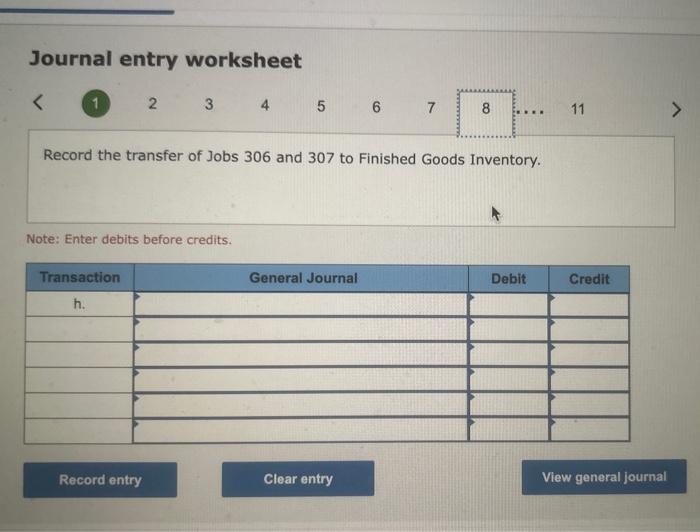depreciation, $56,000. d. Predetermined overhead rate is 50% of direct labor cost.