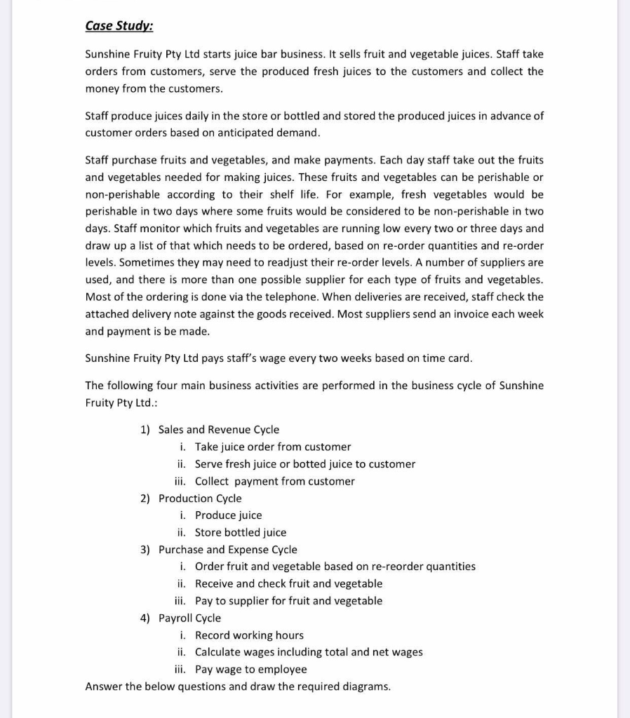 Level 1 DFD diagram for question 5 for each case. Sales Sales