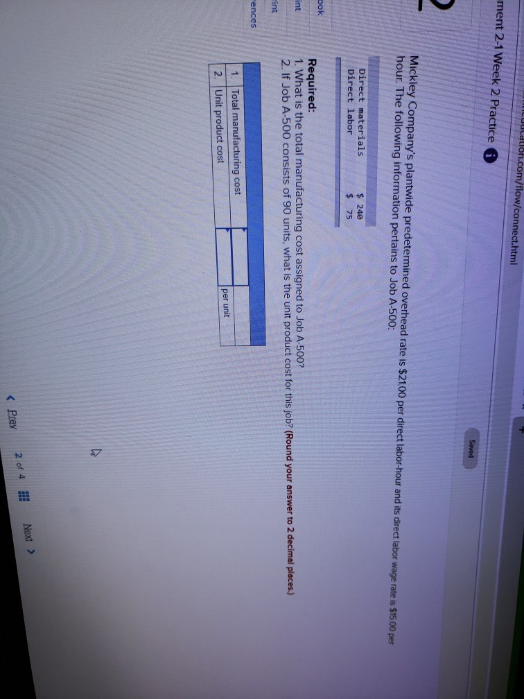  explain M a llon.com/flow/connect.html ment 2-1 Week 2 Practice i Saved