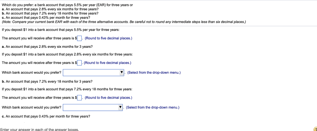 Which do you prefer: a bank account that pays 5.5% per
