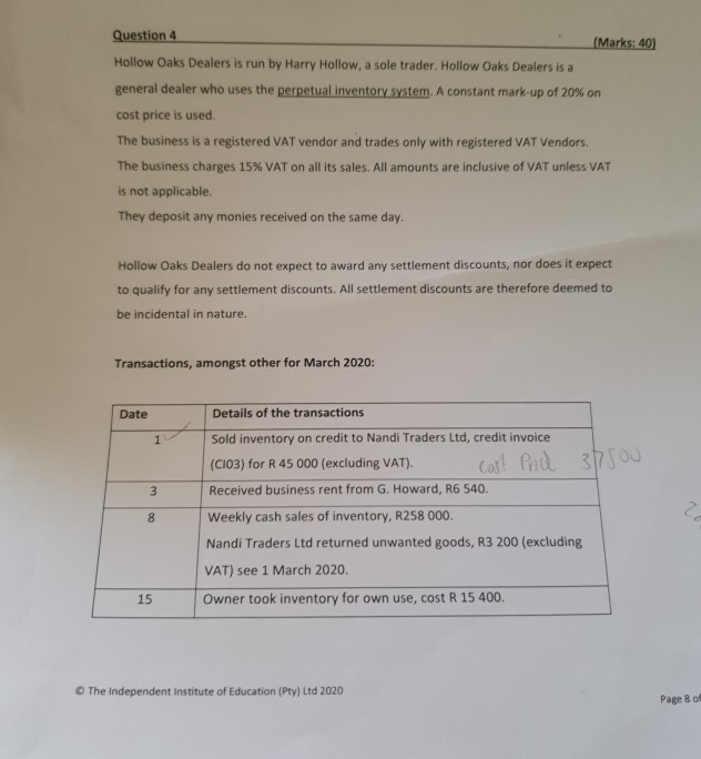  please assit me with the answer for this question, take note