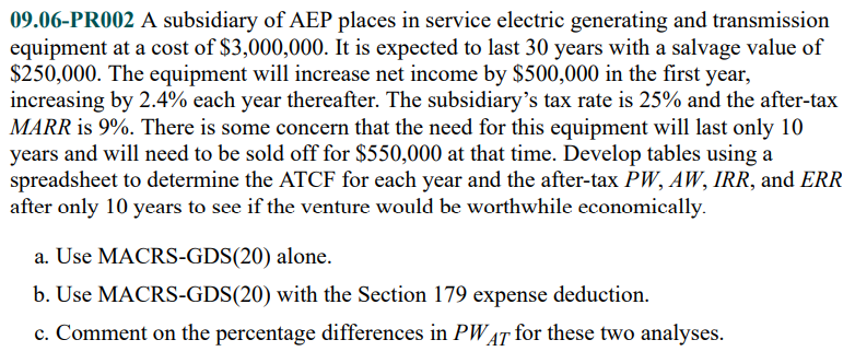 PLEASE BE CLEAR WHEN USING EXCEL! (FORMULAS/EQUATIONS/CALCULATIONS) THANK YOU! (EXCEL PREFERRED) 09.06-PR002