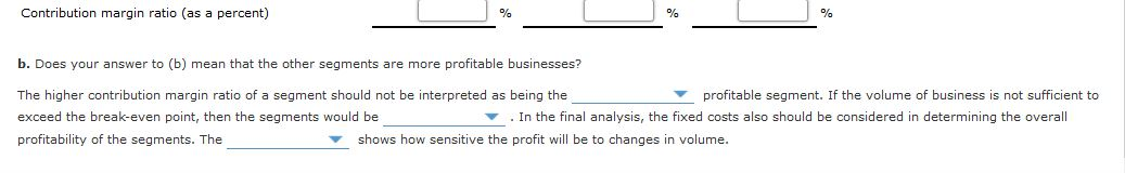 business segments for Time Warner, Inc., for a recent year follow. Each
