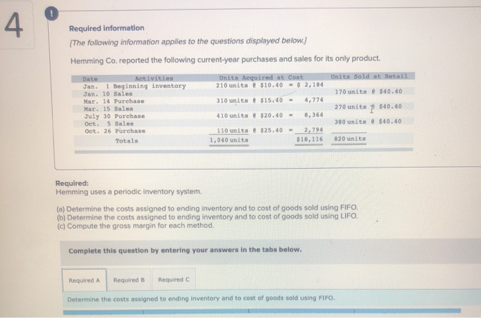 separate income statements. Sales $ 65,000 $ 44,000 $ 51,000 $ 24,400