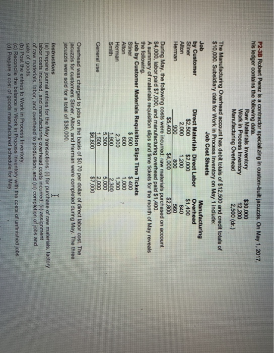  P2-3B Robert Perez is a contractor specializing in custom-built jacuzzis. On