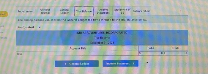 following information relates to year-end adjusting entries as of December 31,2024 .