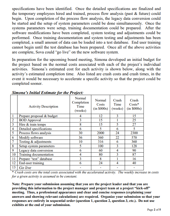  accounting assignment, I need help specifications have been identified. Once the