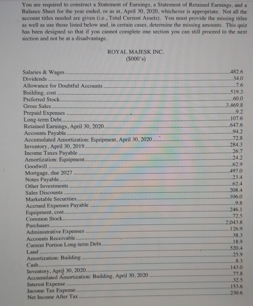 can someone please help me do this You are required to