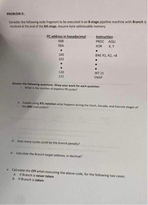 please i want the full solution for this PROBLEM-2: Consider the following