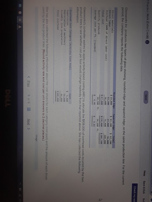  Practice Work (Extra Credit) Sched Help Save & EX su Check