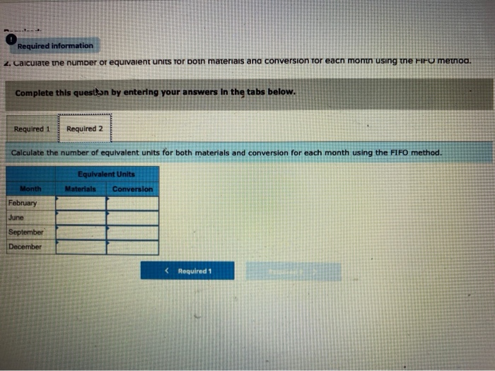 all materials at the beginning of its manufacturing process. Production information for