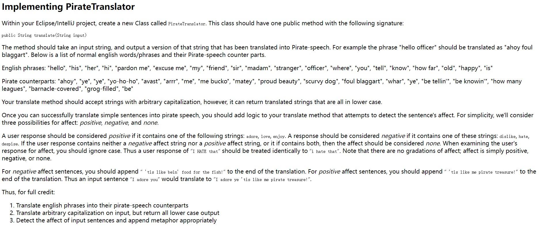 own class; (2) see how to generate new objects and interact with