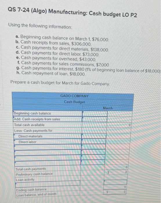 please help answer this homework problem that I can't figure out. QS