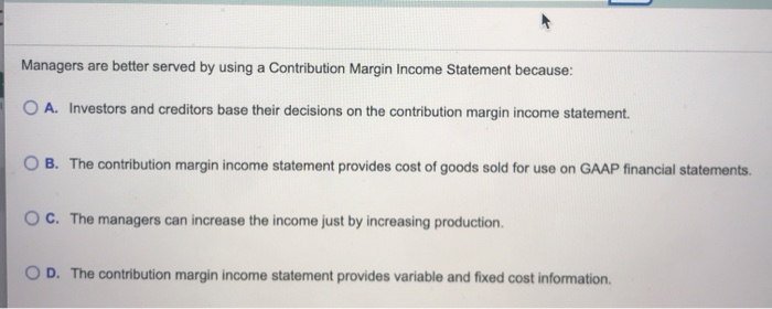 option for managers to use to allocate all costs between products. O