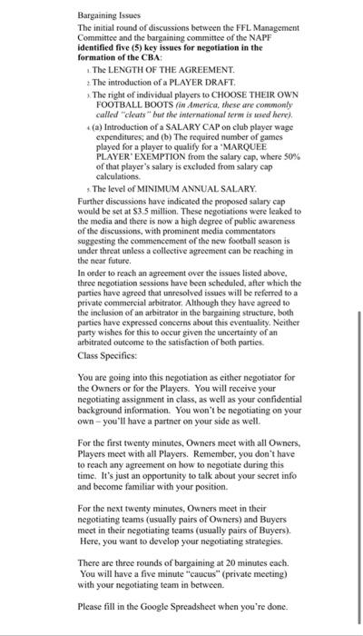 #1 to 7 Common Information for Both Owners and Players (Note: Footballers="soccer