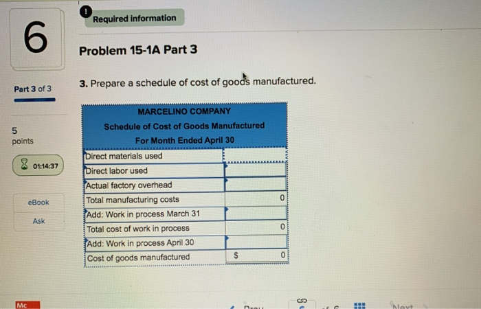15-1A Production costs computed and recorded; reports prepared LO C2, P1, P2,