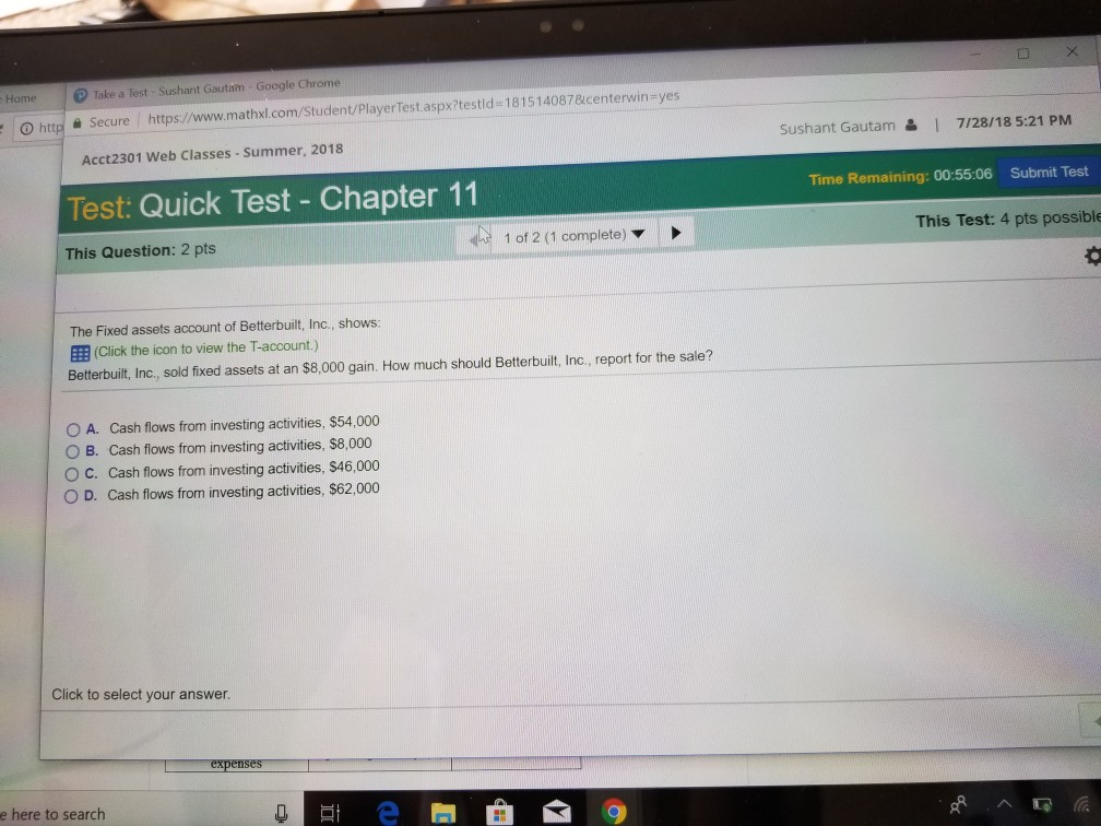 omeTake a Test - Sushant Gautam 60ogle Chrome https:// math com/