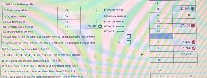 required if not required, check here 8 Other income from Schedule 1,