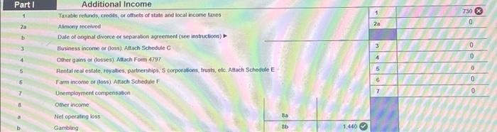 line 10 9 Add lines 12,2b,3b,4b,5b,6b,7, and 8 . This is your