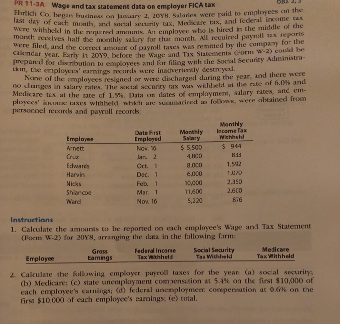  0B3. 2,3 PR 11-3A Wage and tax statement data on employer
