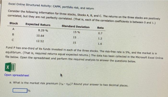please show all work and use excel and other graphs if needed