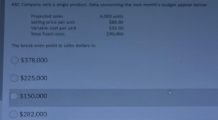 u can see 440% 56% 27.3% 178.6% ABC Company sell a single
