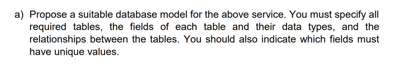 to 5. The service must provide all the required web API's to