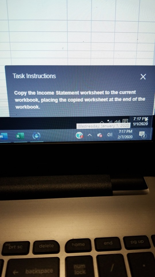 Task Instructions Copy the Income Statement worksheet to the current workbook,