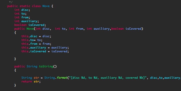 { //code here } } //move Class public static class Move {
