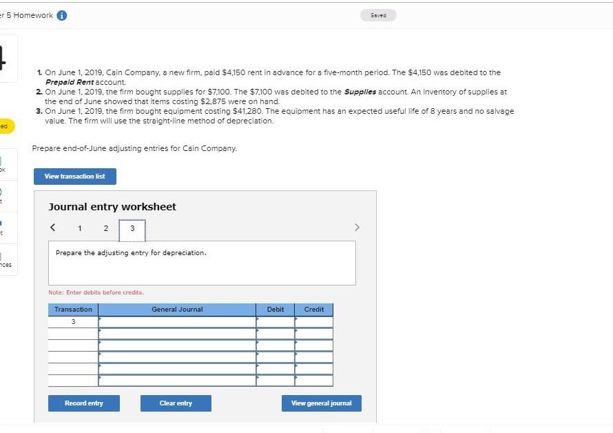 paid $4,150 rent in advance for a five-month period. The $4,150 was